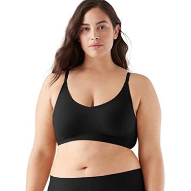 Imagem de True & Co Sutiã feminino True Body Lift triangular com alça ajustável, Malha preta, (Small) 32-34DD/DDD