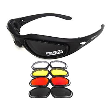 Imagem de GALAXYLENSE Óculos de beisebol esportivos Air Soft para homens – Óculos de tiro – Lentes de reposição de policarbonato de 4 cores (seleção especial)