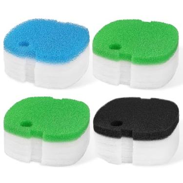 Imagem de AQUANEAT Almofadas de filtro de recipiente de substituição compatíveis com SUNSUN HW-302 Fio dental de esponja de mídia de filtro de aquário