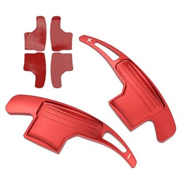 Imagem de Alumínio Alloy Paddle Shifter Extensão Upgrade para Mustang V6 EcoBoost GT Shelby 2015 ‑ 2022 (Vermelho)