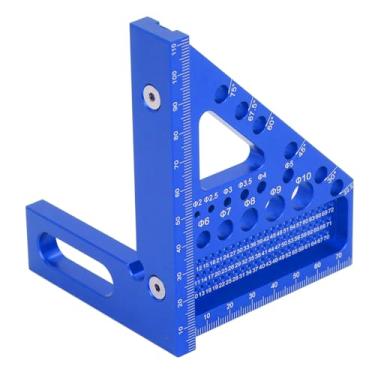 Imagem de Régua de Medição Multiângulo 3D, Usinagem CNC Fina, Ferramenta de Layout para Projetos de marcenaria. Liga de Alumínio, Carpinteiro Profissional, Entusiastas do Faça você Mesmo