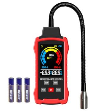 Imagem de Detector de gás natural, detector de vazamento de gás com pescoço de ganso de 28 cm, localizando a fonte de propano, gás natural, metano, GLP e vazamento de gás combustível para casa e trailer