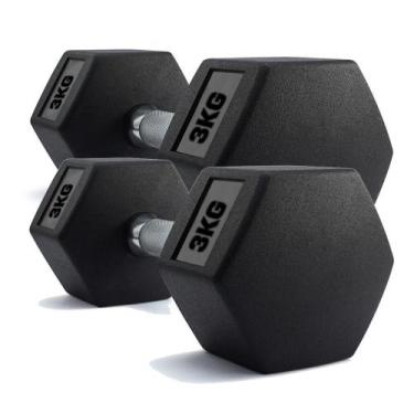 Imagem de Par de Halteres Dumbell Sextavado Ahead Sports AS2102 3kg