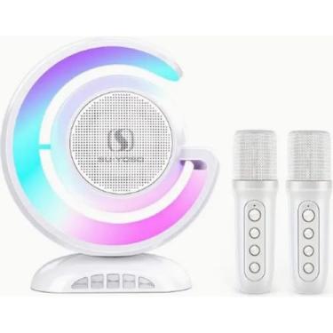 Imagem de Caixa de Som Bluetooth com 2 Microfones, Alta Potência, Bateria de Longa Duração