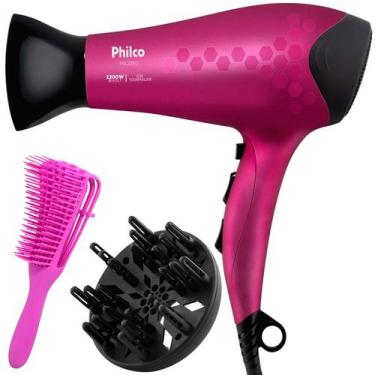 Imagem de Secador De Cabelo Philco Profissional 2200w Ions Ar Quente Frio Stilo 