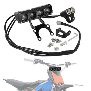 Imagem de IUVWISN Barra de luz LED de farol para Surron, farol com interruptor liga/desliga + suporte de montagem para bicicleta elétrica Sur Ron LBX Light Bee X/S