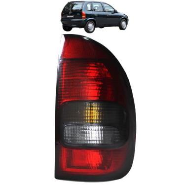 Imagem de Lanterna Traseira Corsa 4 Portas 1996 97 98 99 Fumê - Cofran, Direito