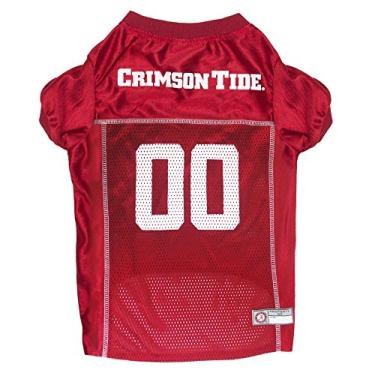 Imagem de Pets First NCAA College Alabama Crimson Tide Mesh Jersey para cães e gatos, PP. Camiseta licenciada para cães com seu time favorito de futebol e basquete