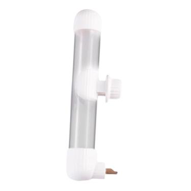 Imagem de Baoblaze Bebedor de pássaros portátil, durável, à prova de vazamento, fácil de instalar, recipiente para beber, pombos, periquito, conures, Branco 220ml