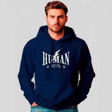 Imagem de Moletom Canguru Estampado Human REF1492-Masculino