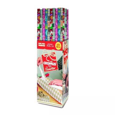 Imagem de Papel Presente Diver 70x100 cm 100 Folhas Cromus Sortido Estampado
