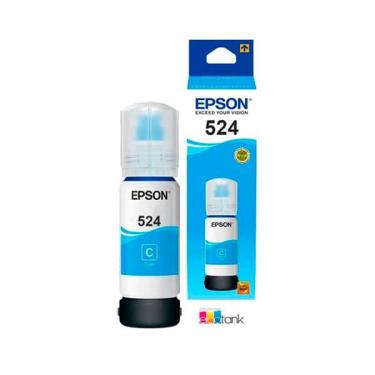 Imagem de Refil de tinta epson T524 cyan para L6190 L6580 L6490 Pigmentada