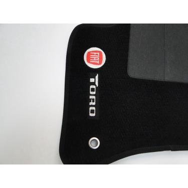 Imagem de Jogo Tapete Carpete Fiat Toro Base Pinada