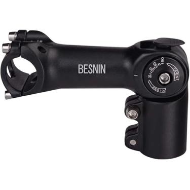 Imagem de BESNIN haste ajustável para bicicleta 0-90 graus 1-1/8" x 31.8/25.4x60/80/90/93/100 mm, haste ajustável MTB haste para bicicleta de montanha, haste para bicicleta, bicicleta de estrada, MTB, BMX, ciclismo (0-90° 31.8 93)