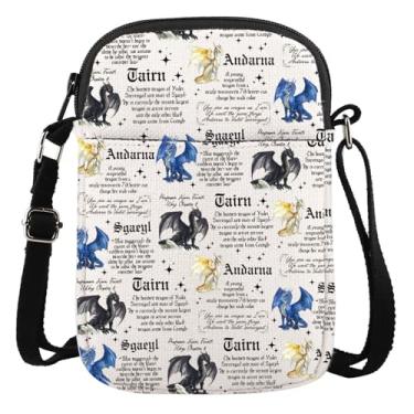 Imagem de Gzrlyf Bolsa transversal inspirada no 4º Dragão Dragão Cavaleiro Fantasia Presente Dragão Livreiro Presente Bolsa Sling Bag Bolsa de Ombro, Bolsa tiracolo 3dragon, Simples e prática
