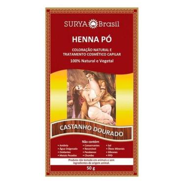 Imagem de Tintura Em Pó Henna Surya Castanho Dourado 50g
