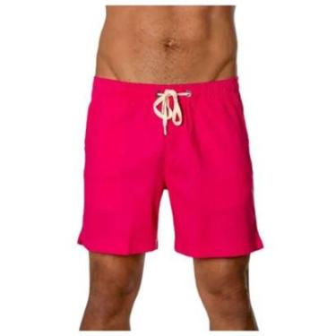 Imagem de Short Red Feather Linho Masculino Rosa Pink-Masculino