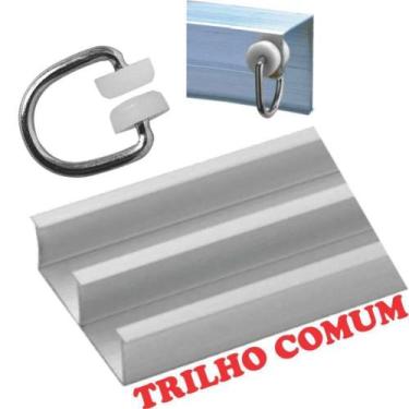 Imagem de Cortina Dinamo 3 Metros Sala Quarto Trilho Comum - Vermelha - Casa Sho