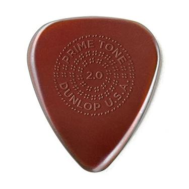 Imagem de Dunlop Primetone Plectra Esculpido Padrão 2,0 mm com aderência, pacote com 3
