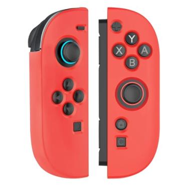 Imagem de BOVKE Protective Case for Switch 2 Joy Con Controllers, Soft Silicone Protector Cover Compatible with 2025 New Nintendo Switch 2 Joy-Cons, Red