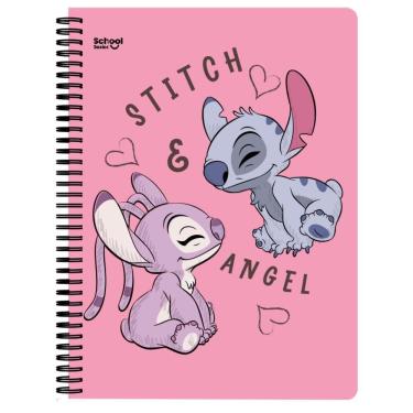 Imagem de Caderno Singular Universitário 10 Matérias 160 Folhas Stitch Angel - School Basics