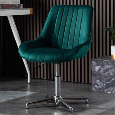 Imagem de Cadeira de escritório cruzado de pernas sem rodas sem rodas Cadeira de maquiagem de lazer de lazer, com tecido acolchoado ergonômico na mesa traseira cadeira sem braço cadeiras de escritório