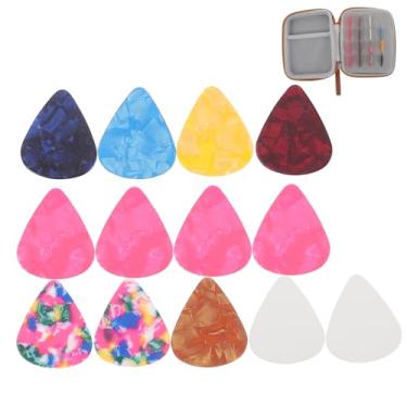 Imagem de Toyvian Bolsa de Picareta de Guitarra com Palhetas Coloridas Organizador Portátil e Acolchoado Acústicas e Elétricas