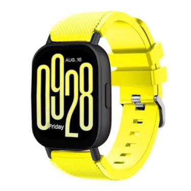 Imagem de Pulseira de Silicone Macio para Redmi Watch 5 Active, acessórios de relógio inteligente (Yellow)