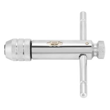 Imagem de Ajustável T Bar Handle Ratchet Tap Wrench M3-M8, Long Handle Ratchet T Wrench Set Com Forward e Reverse Lock para Apertar ou Soltar M5-M12, Ideal para Uso de Espaços Confinados