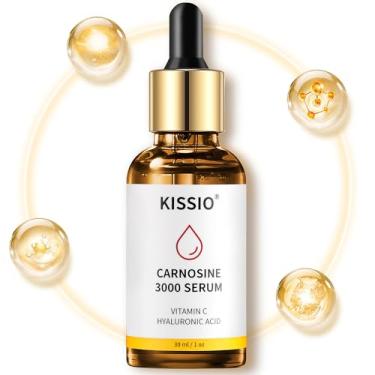 Imagem de KISSIO Sérum Peptídico - Facial Antirrugas Com Peptídeos E Carnosina, Vitamina C, Ácido Hialurônico Para Hidratar Reduzir Linhas Finas, Cuidados A Pele Do Rosto, Vegano, 28 Ml