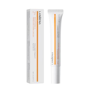 Imagem de LANBENA Creme Para Os Olhos Com Vitamina C Rugas, Olheiras, Iluminador Antienvelhecimento Cafeína, Sérum Mulheres E Homens.