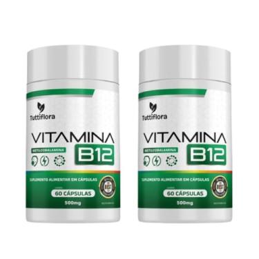 Imagem de Kit 2x Vitamina B12 (Metilcobalamina) 60 Cápsulas Tuttiflora