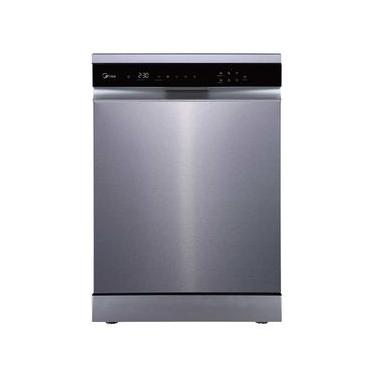 Imagem de Lava Louças de Piso com 14 Serviços Midea SmartHome com 9 Programas de Lavagem Inox - MDWEF1433GSS2