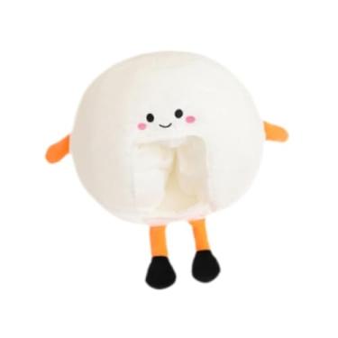 Imagem de Colaxi Chapéu de pelúcia com bola de tênis, boné de pelúcia exclusivo para apresentações em palco durante as festas de fim de ano