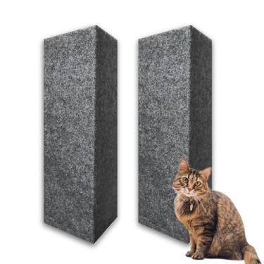 Imagem de Kit 2 Arranhador Protetor Canto de Sofa Carpete Base Dentro (Cinza)