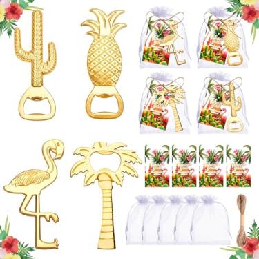 Imagem de Qonmpcvu 24 Peças Abridores De Garrafas Festa Havaiana, Coqueiro, Cacto E Abridor Abacaxi, Lembrancinhas Havaianas, Presentes, Decorações Casamento Na Praia, Lembrança Aniversário Tropical Verão