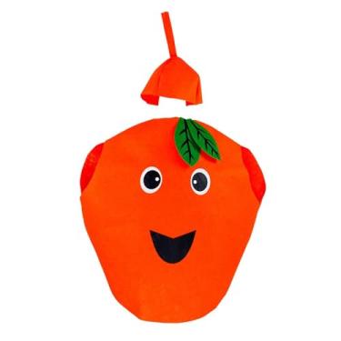 Imagem de LCSVCCXA Fantasia Infantil de Frutas, Fantasia Infantil Cosplay, Portátil, Fofa, Novidade, Vestimenta para Dramatização, Adereços de Halloween, Festa Temática, Laranja