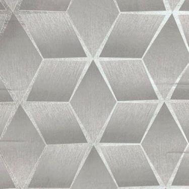 Imagem de Papel de Parede PREMIUM Geométrico Acinzentado 5 metros = 1 Rolo de 5m X 45cm Autocolante Sala Quarto Escritório