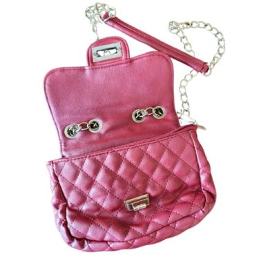 Imagem de Bolsa com Alça Transversal de Correntes Matelassê em Costura Total Vermelha Moderna | Semi Nova | ZAP Assessórios