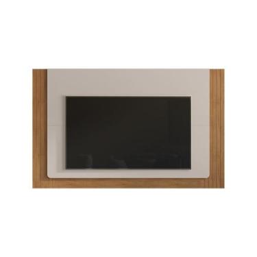 Imagem de Painel Roma Sala para TV até 60 Polegadas - CASA D, Off White/Cedro
