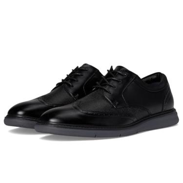 Imagem de Nunn Bush Sapato masculino Chase Wingtip Oxford com cadarço contemporâneo, Preto, 46