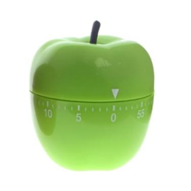 Imagem de YWJLQH Temporizador de cozinha com lembrete de contagem regressiva manual, alarme giratório de 360 ​​graus e temporizador de corda para casa, Verde