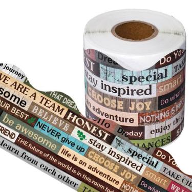 Imagem de Quadro de avisos Border Whaline Inspirational 0,85 m x 20 m