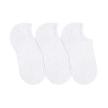 Imagem de Kit de meias Selene invisivel branca, Branco, 34/39