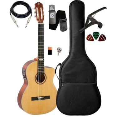 Imagem de Violão Strinberg Sc200c Ns Fosco Kit Capa Luxo Acessórios