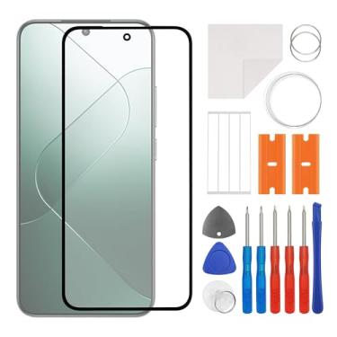 Imagem de SWARK Nova substituição de lente do painel externo de vidro frontal + OCA compatível com Mi 14 23127PN0CC, 23127PN0CG com kit de reparo atualizado - sem tela LCD e digitalizador sensível ao toque