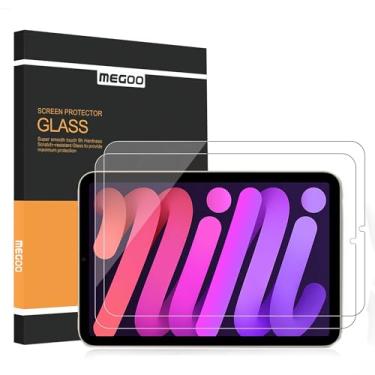Imagem de MEGOO 2 Pack Protetor de Tela para iPad Mini 7(A17 Pro)2024/Mini 6 2021[8.3 Polegadas], Vidro Temperado 9H, Clareza HD, Amigável com Capa, Compatível com Apple Pencil&Face ID