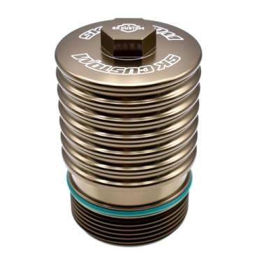 Imagem de Adequado para a terceira geração do Volkswagen EA888 1.8T 2.0T carcaça de filtro de óleo do motor dourada