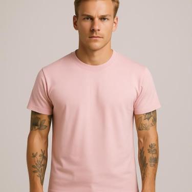 Imagem de Camiseta Preta Masculina Gola Redonda Lisa Casual Premium - Obstinate,