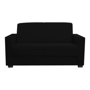 Imagem de Sofá 3 Lugares Confortável 1,60m Livia Gran Luxo Bellamado, Preto
